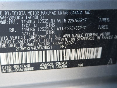 2020 Toyota RAV4 XLE
