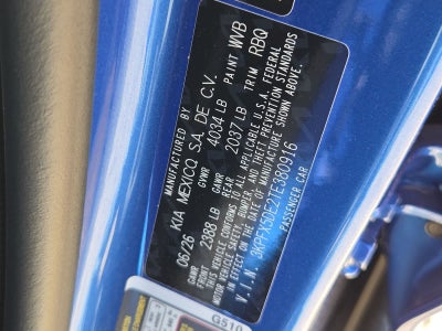 2026 Kia K4 Hatchback EX