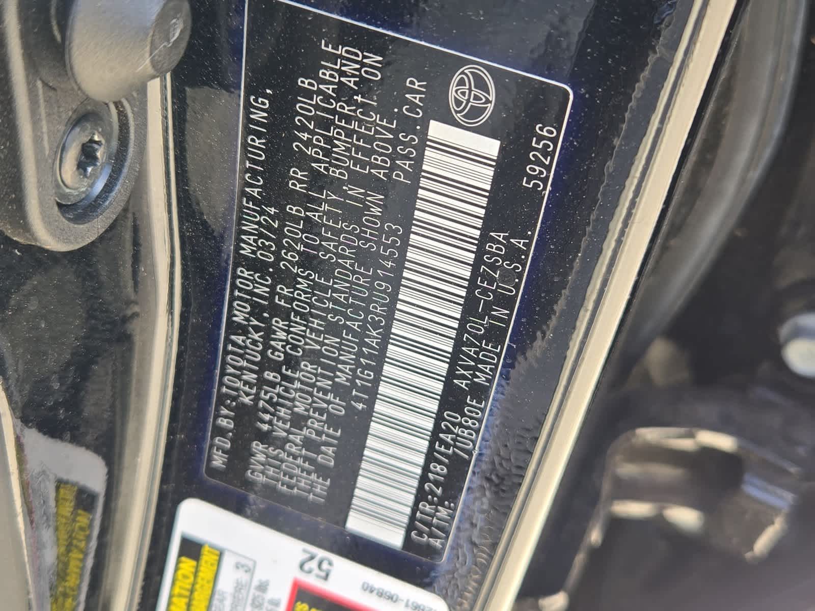 2024 Toyota Camry SE