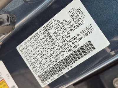 2022 Honda Pilot Special Edition