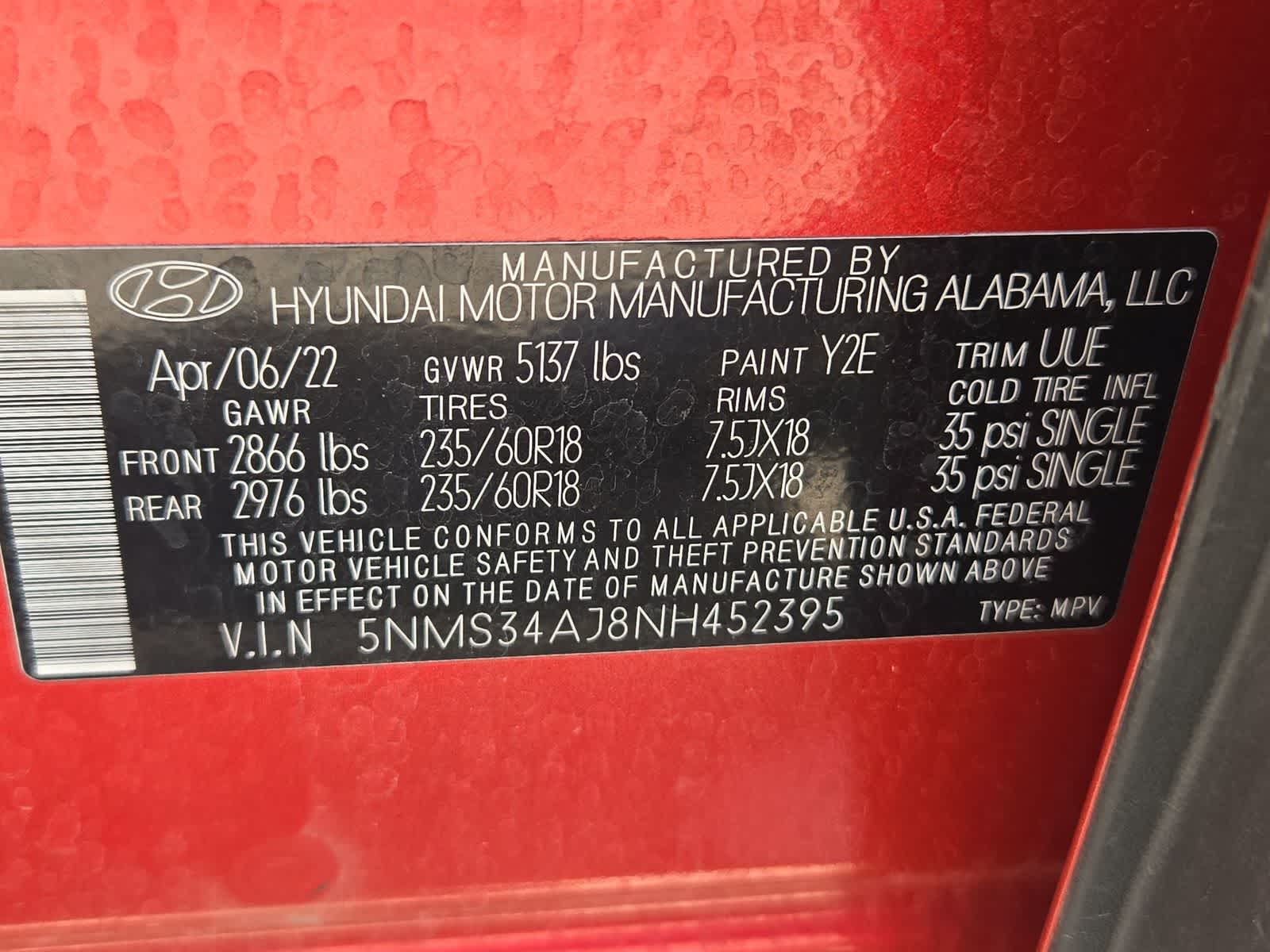 2022 Hyundai Santa Fe SEL