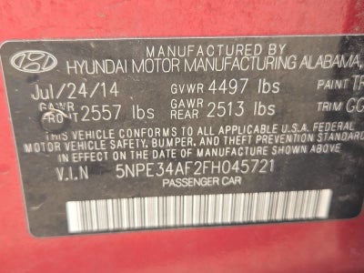 2015 Hyundai Sonata 2.4L Sport