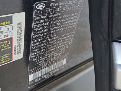 2017 Land Rover Range Rover Base