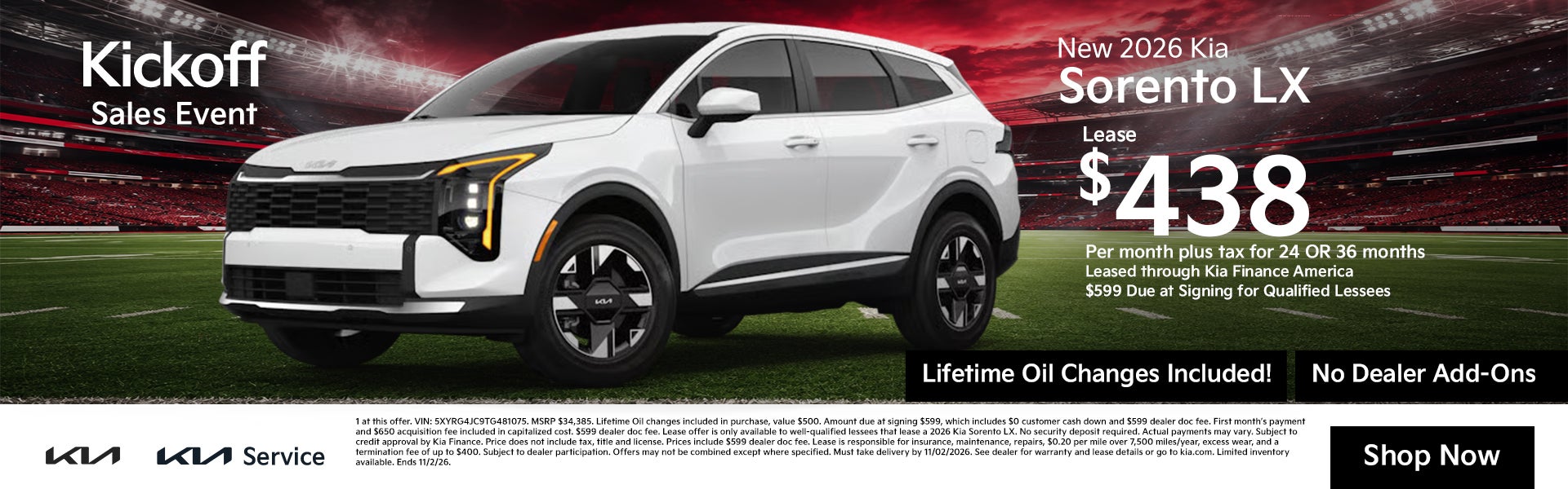 New 2026 Kia Sorento LX